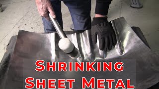 Metal Shaping for Beginners Shrinking Sheet Metal [upl. by Adnohsor442]