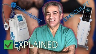 CoolSculpting VS Emsculpt  EXPLAINED  What is the difference  Khoobehi amp Associates [upl. by Edmunda]