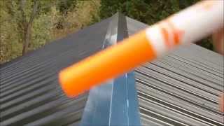 DIY Metal Roofing Installation Basic HowTo Video [upl. by Jordain206]