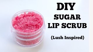 DIY LUSH LIP SCRUB Without coconut oil [upl. by Hynes]