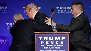 Donald Trump rushed off stage during rally in Nevada [upl. by Festatus]