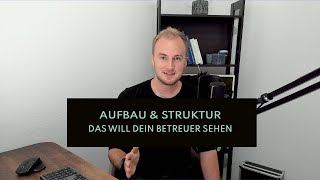 Bachelorarbeit und Masterarbeit  so schreibst du sie richtig  Beispiel für Aufbau amp Struktur [upl. by Curran]