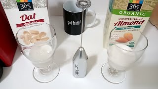 Oat Milk vs Almond Milk part 2 Frothing Test [upl. by Mccullough]