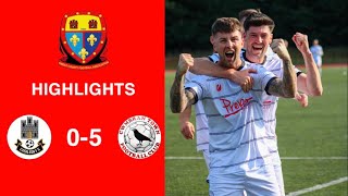 Caerleon 05 Cwmbrân Town  Gwent FA Senior cup  Quarter final highlights [upl. by Kelli]